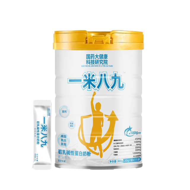 (国药大健康)一米八九初乳碱性蛋白奶粉（蓝帽）