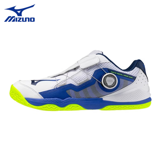 美津浓MIZUNO 81GA267201乒乓球鞋 白蓝色运动鞋